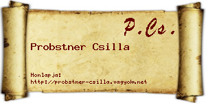 Probstner Csilla névjegykártya